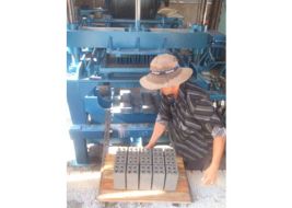 Máy ép gạch bán tự động