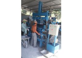 Máy ép gạch bán tự động
