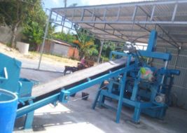 Máy ép gạch bán tự động